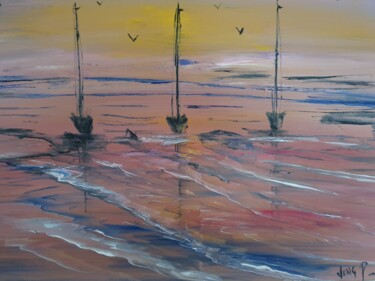 Peinture intitulée "Beaute du matin cal…" par Pascal Jung, Œuvre d'art originale, Huile