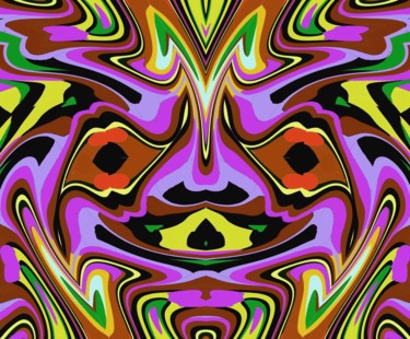Digital Arts titled "Floral vase" by Peter Jalesh, Original Artwork, Digital Painting
