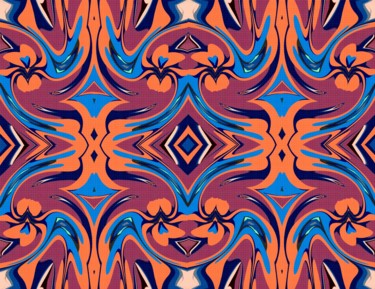 Digital Arts titled "Star blossoms" by Peter Jalesh, Original Artwork, Digital Painting