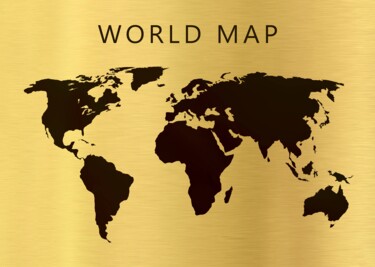 Digital Arts titled "World map" by Radiy Bohem, Original Artwork, 2D Digital Work