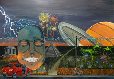 绘画 标题为“A notion of Happine…” 由Lazaro Hurtado, 原创艺术品, 丙烯