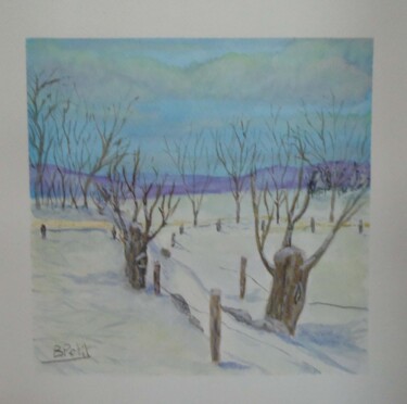 Peinture intitulée "Prairie" par Benjamin Petit, Œuvre d'art originale, Aquarelle