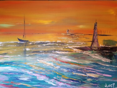 Peinture intitulée "Illumination" par Pascal Jung, Œuvre d'art originale, Huile