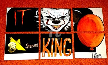 Malerei mit dem Titel "ES , IT" von Gerhard Cartoon, Original-Kunstwerk, Acryl