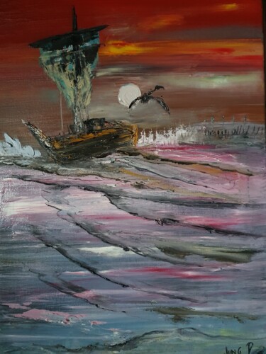 Peinture intitulée "LOST 1" par Pascal Jung, Œuvre d'art originale, Huile