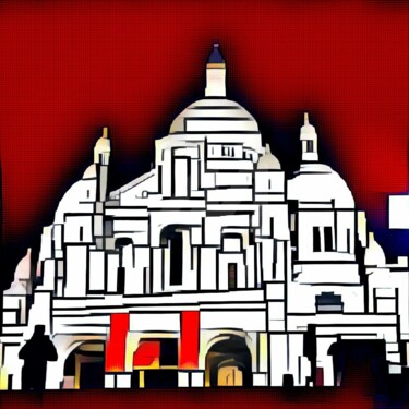 数字艺术 标题为“sacrecoeur” 由Julferas, 原创艺术品, 2D数字工作