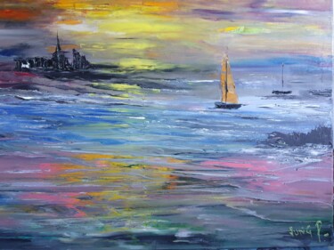 Peinture intitulée "Paradise" par Pascal Jung, Œuvre d'art originale, Huile
