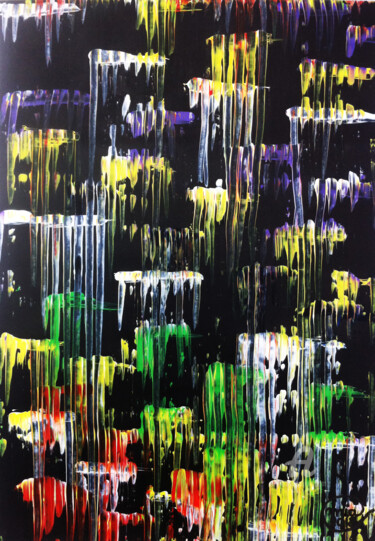 Painting titled "Original Abstract A…" by Mia Phlor, Original Artwork, Acrylic