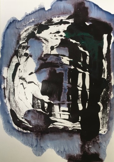 Gravures & estampes intitulée "Sans titre -" par Isabelle Langlois, Œuvre d'art originale, Monotype