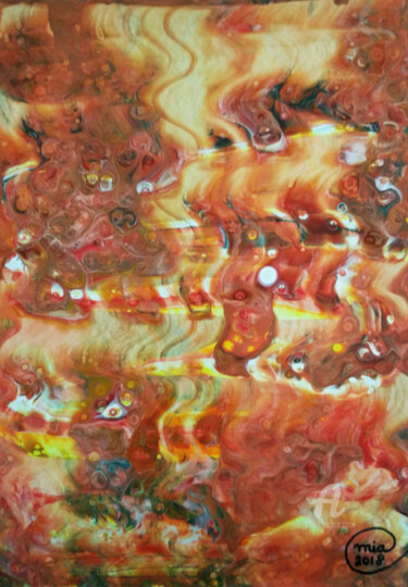 Painting titled "Original Abstract A…" by Mia Phlor, Original Artwork, Acrylic