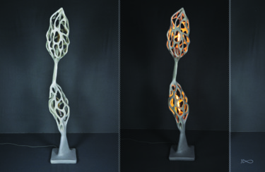 Design mit dem Titel "Morilles, chère for…" von Joël Bartz, Original-Kunstwerk, Leuchte