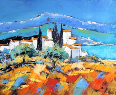 Les hautes Alpes Peinture intitulée "Les hautes Alpes" par Daniel Giacchi, Œuvre d'art originale, Huile