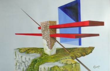 Pintura intitulada "Sustentabilidade" por Cassiano Lima, Obras de arte originais, Acrílico Montado em Painel de madeira