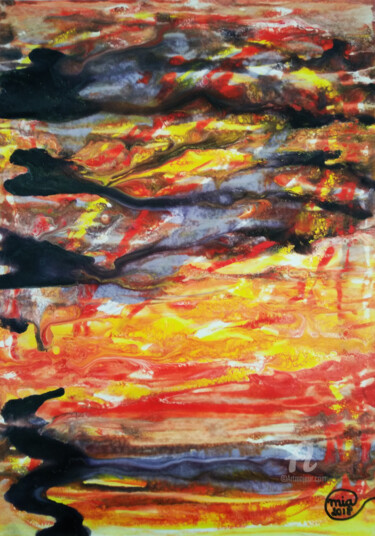 Painting titled "Original Abstract A…" by Mia Phlor, Original Artwork, Acrylic