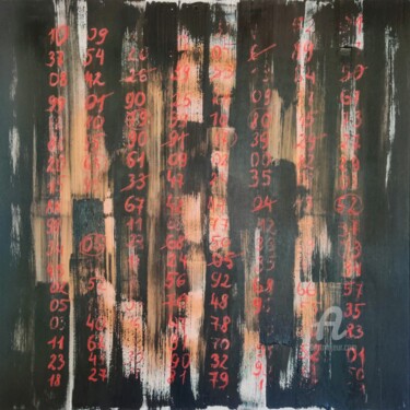 Painting titled "Abstract painting w…" by Anastasia Vasilyeva, Original Artwork, Acrylic Mounted on Wood Stretcher frame