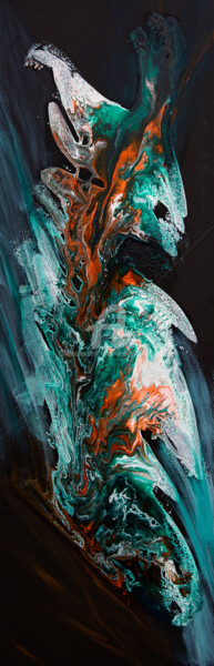 Peinture intitulée "Charybde" par Françoise Dugourd-Caput, Œuvre d'art originale, Acrylique Monté sur Châssis en bois