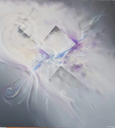 Painting titled "ÉFFERVESCENCE BOREA…" by Virginie Schwartz, Original Artwork, Acrylic