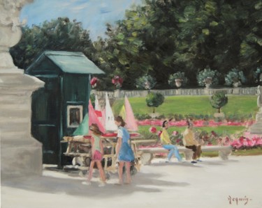 Peinture intitulée "Les voiliers du jar…" par Rémi Acquin, Œuvre d'art originale, Huile