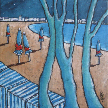 Promenade / Walk (#573) Painting titled "Promenade / Walk (#…" by Christine Paquereau, Original Artwork, Acrylic