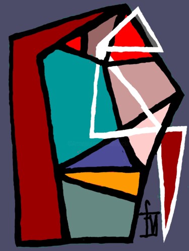 数字艺术 标题为“Angles de vue” 由Franck Vidal, 原创艺术品, 数字油画