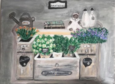Peinture intitulée "La provence" par Soisic, Œuvre d'art originale, Acrylique