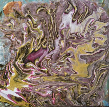 Schilderij getiteld "Mise en scènes onér…" door Ayel, Origineel Kunstwerk, Acryl Gemonteerd op Frame voor houten brancard