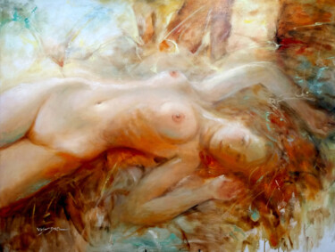 제목이 "Sleep Beauty"인 미술작품 Vishalandra Dakur로, 원작, 기름
