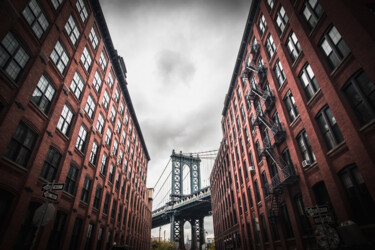 Photography titled "Manhattan Bridge" by Pasq D, Original Artwork, Digital Photography