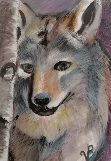 Dessin intitulée "Mais qu'est-ce qu'i…" par Valérie Blum (Valery), Œuvre d'art originale, Conté