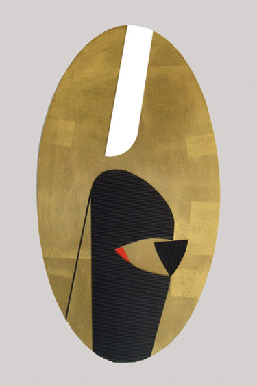 Pittura intitolato "Ovale 02" da Raffaele Iannone, Opera d'arte originale, Acrilico