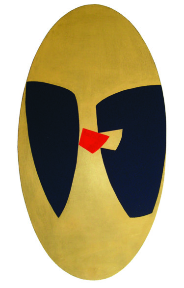 Pittura intitolato "Ovale 04" da Raffaele Iannone, Opera d'arte originale, Acrilico