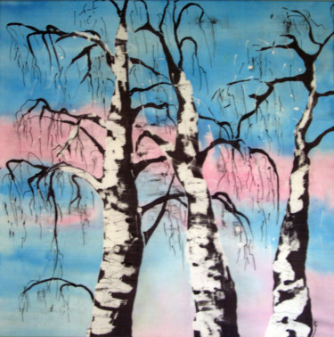 Pintura titulada "Sève de bouleau. Бе…" por Natalia Laletina, Obra de arte original, Tela