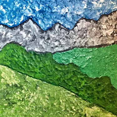 제목이 "Spring in the Alps"인 미술작품 Giart로, 원작, 아크릴