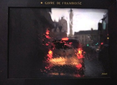 Photographie intitulée "Givre de framboise" par Jonathan Bleesz, Œuvre d'art originale, Light Painting
