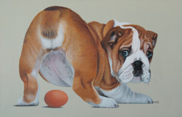 Painting titled "Don´t Know What Hap…" by Dietrich Moravec, Original Artwork, Acrylic Mounted on Wood Panel