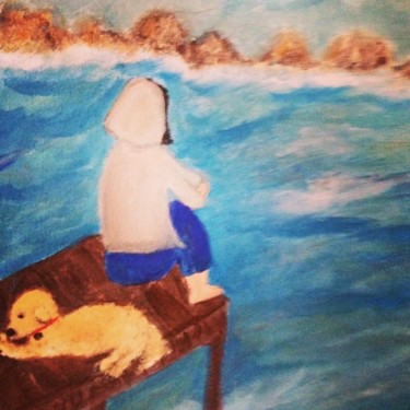 Peinture intitulée "Rêver" par Soisic, Œuvre d'art originale, Acrylique