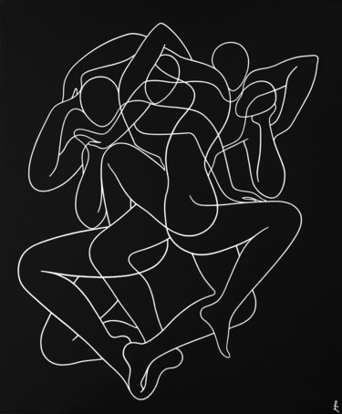 绘画 标题为“Elusive dance” 由Lia Chechelashvili, 原创艺术品, 丙烯 安装在木质担架架上