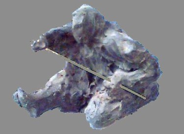 Sculpture titled "guer-saca-espada.jpg" by Aldo Luiz De Paula Fonseca, Original Artwork