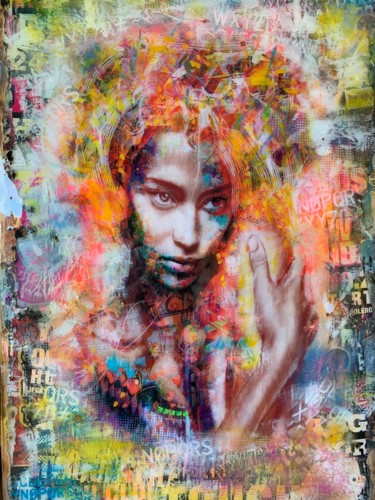 Collages titled "(SOLD) Unikat Colla…" by Adriano Cuencas, Original Artwork, Collages