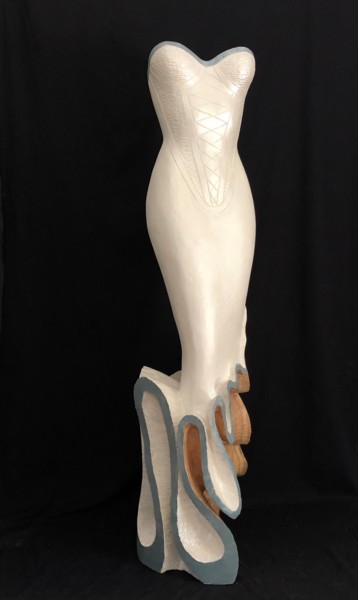 Robe froufrou blanc nacré