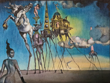 Pintura titulada "A Surreal Prospect…" por Wilf Tilley, Obra de arte original, Oleo Montado en Panel de madera