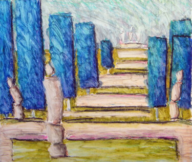 Drawing titled "Equilibrium" by Natalia Bocharova (Charova), Original Artwork, Chalk