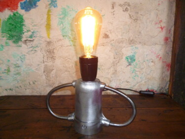 LAMPE " PRIMAGAZ " Design titled "LAMPE " PRIMAGAZ "" by Leferailleur02, Original Artwork, Luminaire