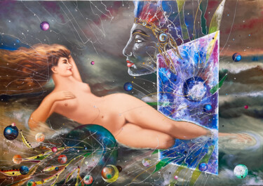 GEEA Painting titled "GEEA" by Dragos Bagia, Original Artwork, Oil
