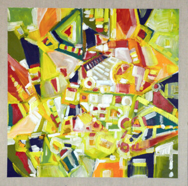 Pittura intitolato "IL VIOLINISTA" da Peppeluciani, Opera d'arte originale, Olio