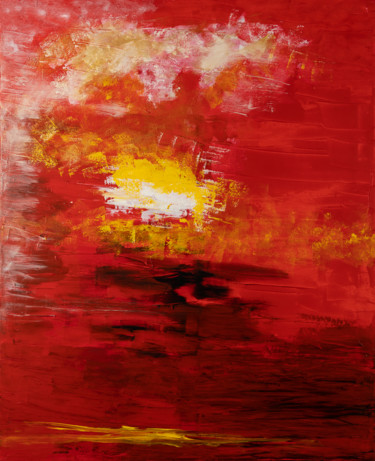 绘画 标题为“Earthquake 2” 由Zahra Salamat, 原创艺术品, 丙烯