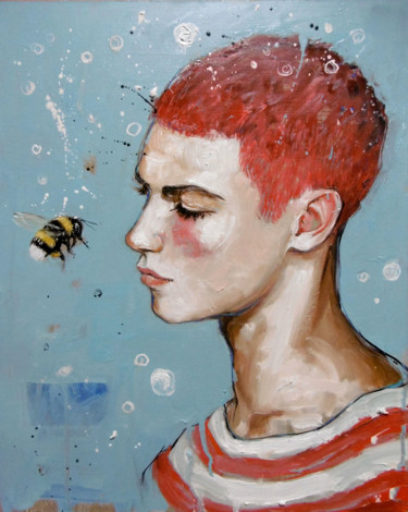 Peinture intitulée "..." par Catherine Cornec, Œuvre d'art originale, Huile