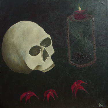 Peinture intitulée "Vanité" par Pythna, Œuvre d'art originale, Acrylique