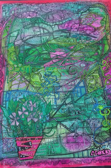 Peinture intitulée """" par Girerd Christophe, Œuvre d'art originale, Acrylique