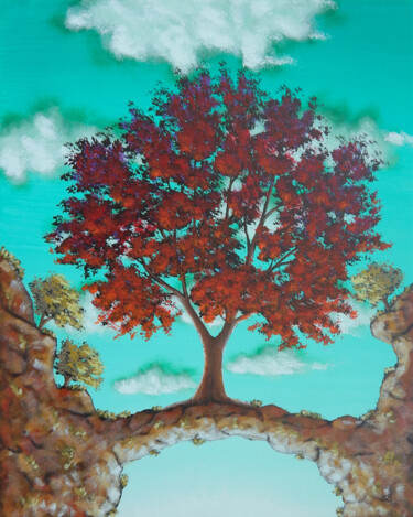 Painting titled "Équilibre" by Bruno Lemasson, Original Artwork, Acrylic